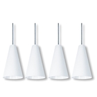 Pendente Cone Starlight Branco Kit Com 4