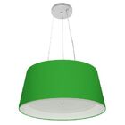 Pendente Cone Verde Folha E Branco Mj-4144 Para Mesa De Janta