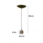 Pendente Cônico Alumínio Slim Emalustres