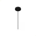 Pendente Cooper Preto Vidro Leitoso 1e27 Or1571