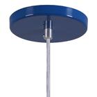 Pendente Copinho Soquete Luminária Lustre Alumínio Azul Royal