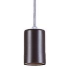 Pendente Copinho Soquete Luminária Lustre Alumínio Marrom Tab