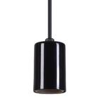 Pendente Copinho Soquete Luminária Lustre Alumínio Preto Bril