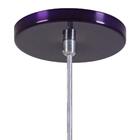 Pendente Copinho Soquete Luminária Lustre Alumínio Roxo Verni