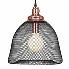 Pendente Copper 32cmx183 5cm 1xe27 Cob Preto