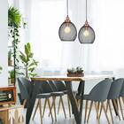 PENDENTE COPPER BELLA PRETO COM COBRE Ø28X41CM 1*E27 - XN003