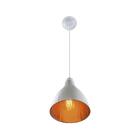 Pendente Coqueiros 1xe27 Branco Cobre Demi Bivolt