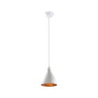 Pendente Coqueiros 1xe27 Branco Cobre Demi Bivolt