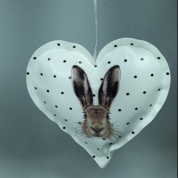 Pendente Coração Coelho 12cm