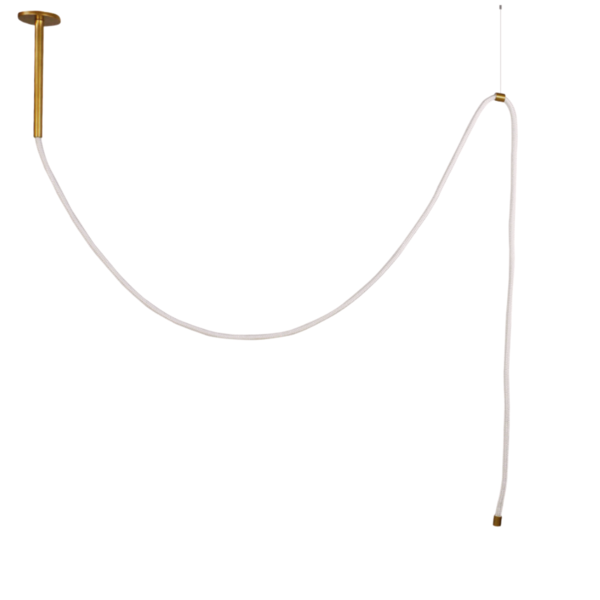 Pendente Corda Dourado 2,5m Led 30w 3.000k Appendere Ilunato