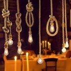 Pendente Corda Retrô Víntage Rustico Decorativo Soquete E27 D