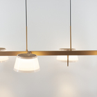 Pendente Cosmo 39800 Ouro Champagne 1200x342mm cabo: 2m