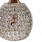 Pendente Cristais Ouro Rose 26cm 2g9 Pe-032/2 Mais Luz