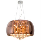 Pendente Cristal Bella Soho COBRE 40cm P/ 5xG9 Pd002CO ST586