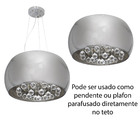 Pendente Cristal Bella Soho Cromado 40cm P/ 5xg9 PD002CR St586
