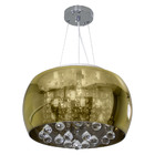 Pendente Cristal Bella Soho Dourado Gold 40cm P/ 5xg9 PD002G