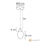 Pendente Cristal Lapidado Led 3500k/4000k/6000k 5w Cristal