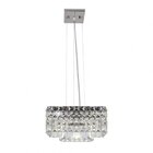 Pendente Cristal Quadrado 25x25xh13,5cm 4 Luzes G9 Paris Gppr