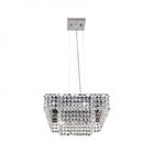 Pendente Cristal Quadrado 35x35x11cm 8 Luzes G9 Milano Gpmi35