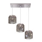 Pendente Cristal Redondo Ø42x10,5cm 3 Lâmpadas G9 Milano Bron
