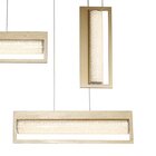 Pendente Cristal/vidro 71x16cm Glitter Bella Iluminação Doura