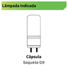 Pendente Cromado Metal e Vidro Tauri New Line