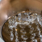 Pendente Cuba vidro Cobre e Cristal K9 Ø13cm Lavabo / Sala St