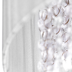 Pendente Cupula Cristal Acr. Manucrilic + Deslocador Prata