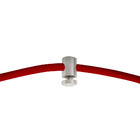 Pendente Cupula Cristal Acr Marrycrilic Bege Com Deslocador