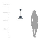 Pendente Cúpula Led 9w Branco Quente Cinza Dcd01829d Sindora