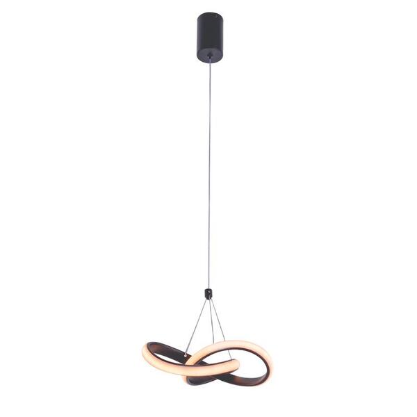 Pendente Cycle Preto 20x18cm Led 20w 1400lm 3000k Bivolt Para