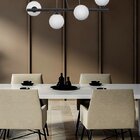 Pendente De Aço E Vidro Para 4 Lâmpadas G9 Jabuticaba Taschib