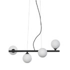 Pendente De Aço E Vidro Para 4 Lâmpadas G9 Jabuticaba Taschib