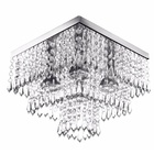 Pendente De Acrílico Para Sala, Quarto Base De Inox 30x30cm 3