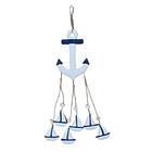 Pendente de Âncora Com Barquinhos Sino dos Ventos Náutico Pra