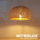 Pendente De Bambu 30cm 1e27