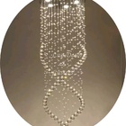 Pendente De Cristais Legítimos K9, Espiral Duplo Até 1,70 M 1