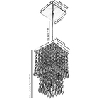 Pendente De Cristal Acrilico Spark Branco Maravilhoso