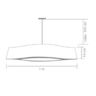 Pendente De Madeira Canoa 100cm 1xg13 Imbuia