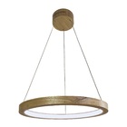 Pendente De Madeira Sirius Led 6000k Acrílico 60 Cm Freijó