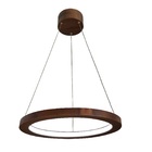 Pendente De Madeira Sirius Led 6000k Acrílico 60 Cm Imbuia