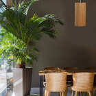 Pendente De Madeira Tubo 1xe27 Freijó