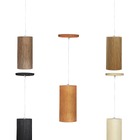 Pendente De Madeira Tubo 1xe27 Mel