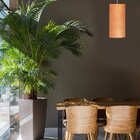 Pendente De Madeira Tubo 1xe27 Mel