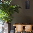 Pendente De Madeira Tubo 1xe27 Preto