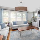 Pendente De Madeira Wood Oval 75 X 30cm - 4 Luzes E27 - Imbui