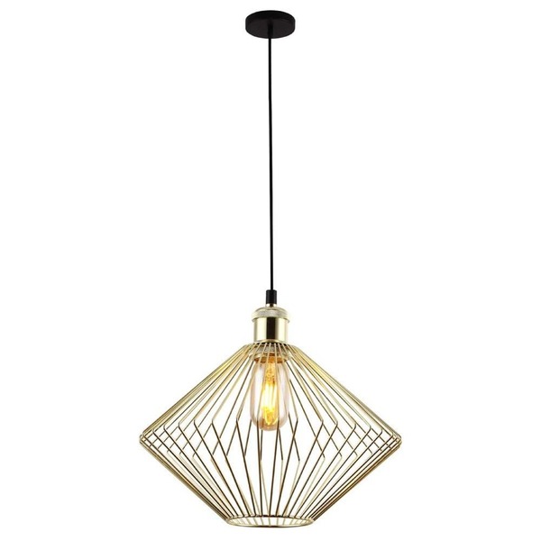 Pendente De Metal Nest 26cmx30cm Bella Iluminação Dourado