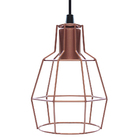 Pendente De Teto Aramado Modelo Munique Cor Cobre