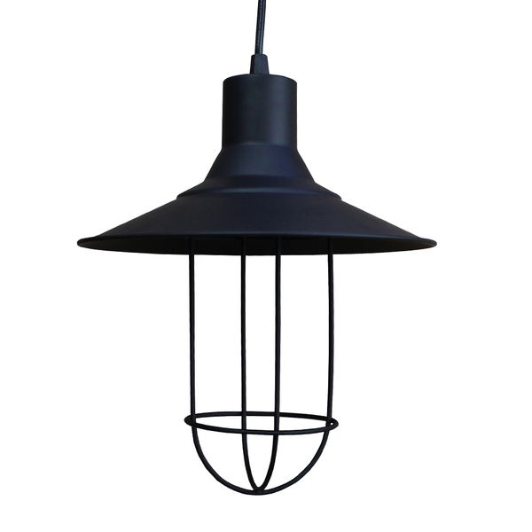 Pendente De Teto Gaiola Aramado Modelo Cage Cor Preto