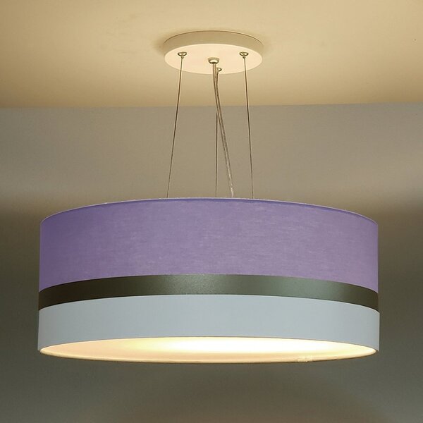 Pendente De Teto Led 50x15cm Faixa Dupla Tom Luz Iluminação L